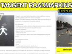 Tangent-road-marking